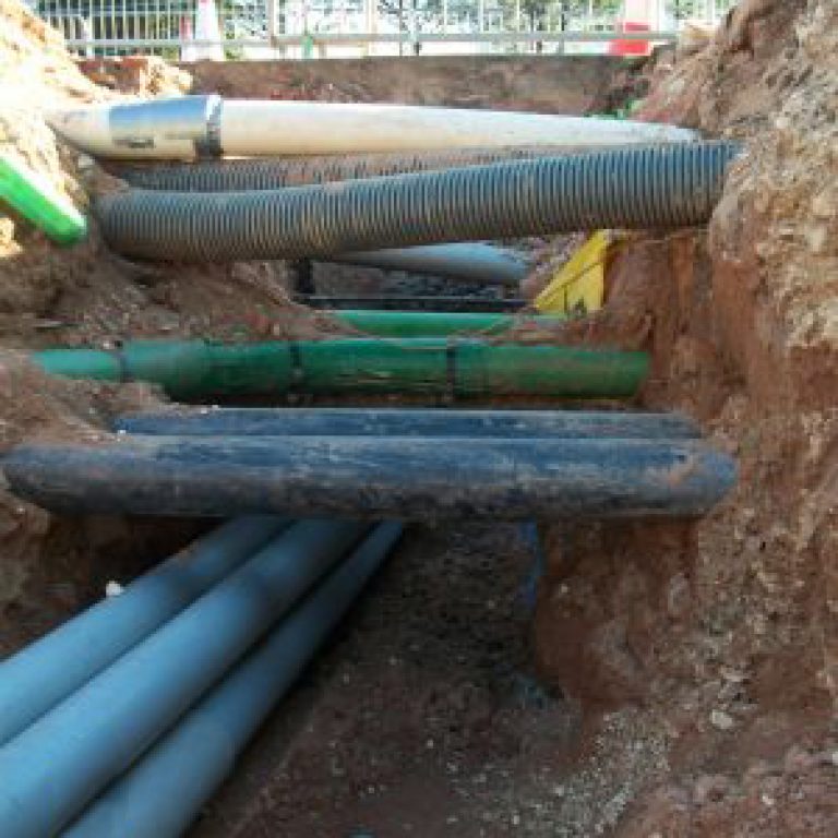 Underground pipes